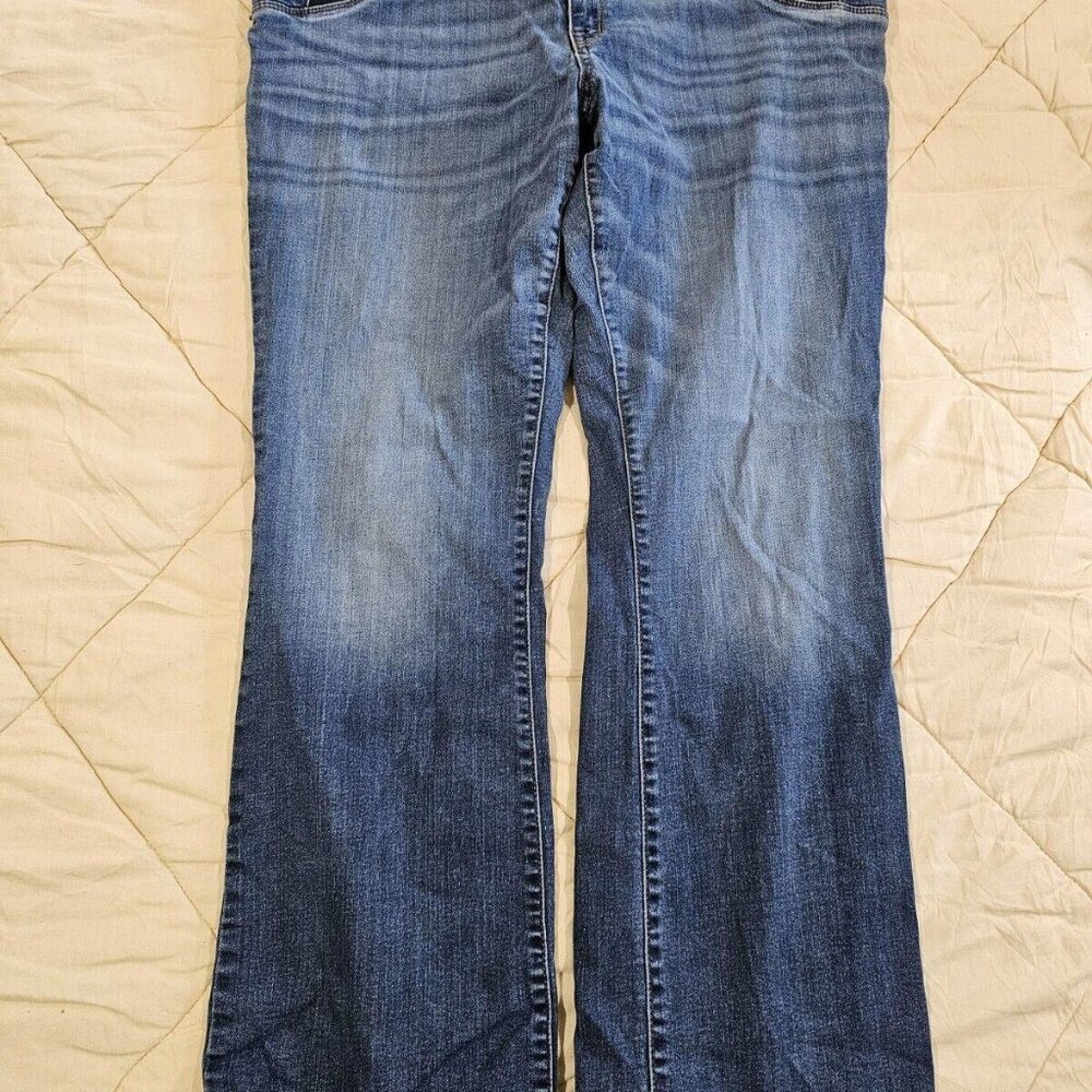 Ingrid & Isabelle Maternity Skinny Boot-Cut Jeans Women's 16 XL (Blue)